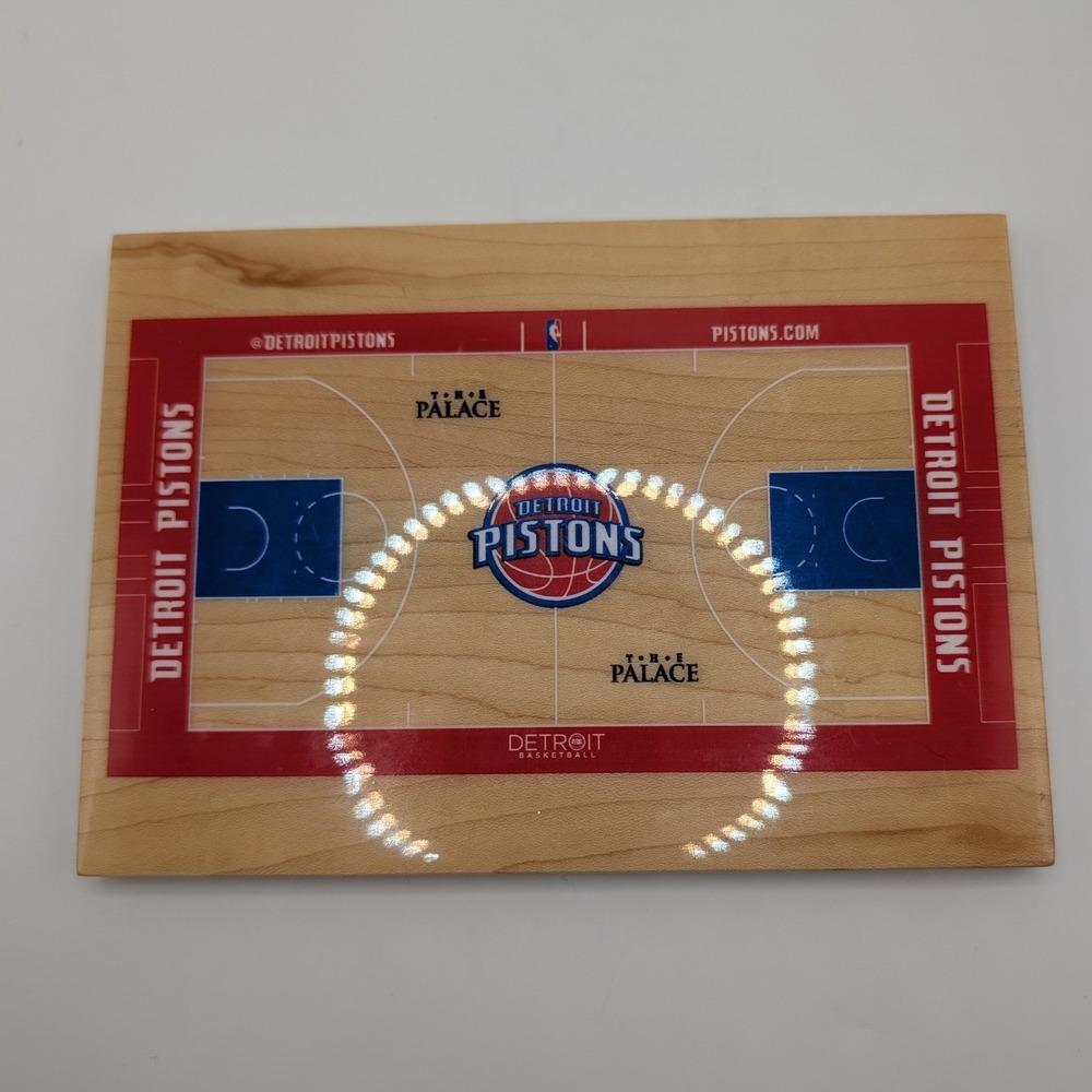 Detroit Pistons The Palace of Auburn Hills Authentic Court Wood Block 5x7 NBA